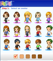 Avatar selection example