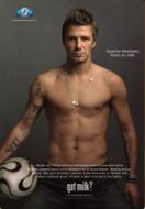 David Beckham milk ad