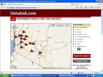 Ushahidi  screenshot