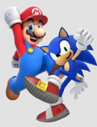 Video Game Characters, Mario and Sonic the Hedgehog