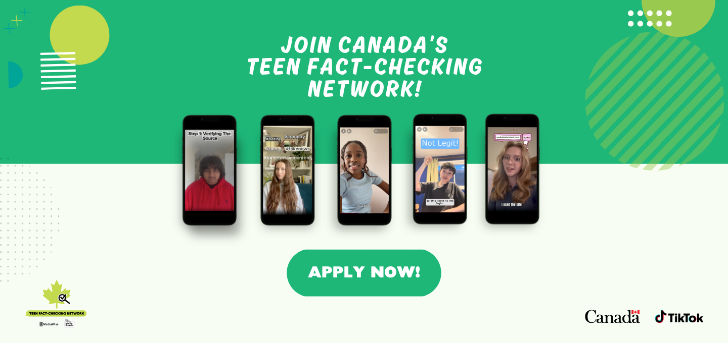 Join Canada's Teen Fact-Checking Network