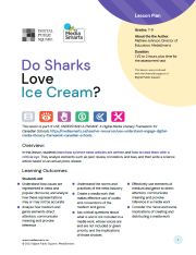 Lesson:&nbsp;Do Sharks Love Ice Cream?