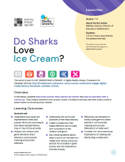Lesson: Do Sharks Love Ice Cream?