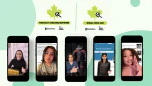Cell phone screen captures of teens talking