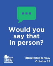 Would you say that in person?