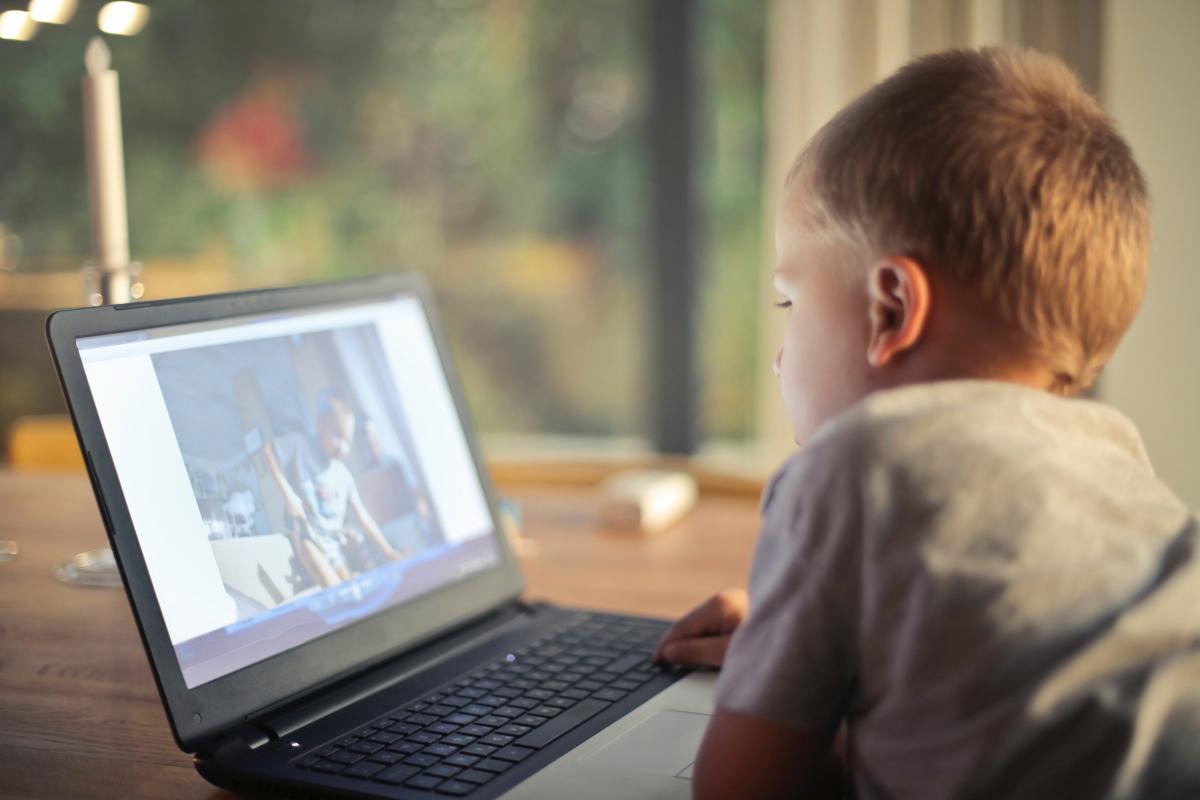 Boy at computer