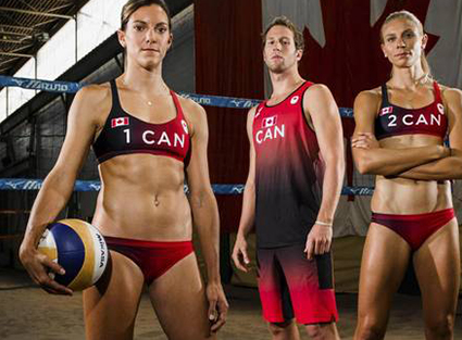 Olympic volleyball players